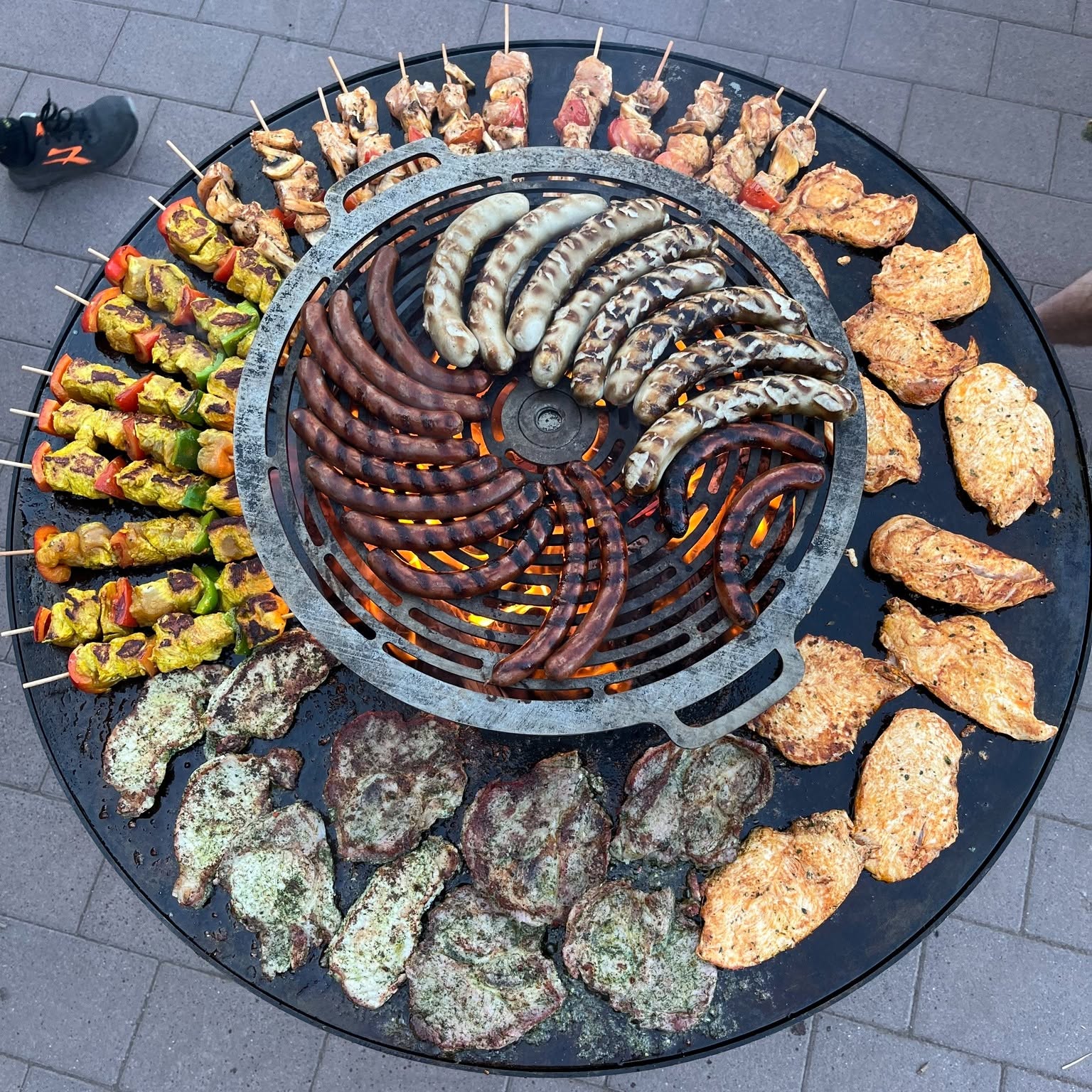Brasero artisanal pour hotel et restaurant